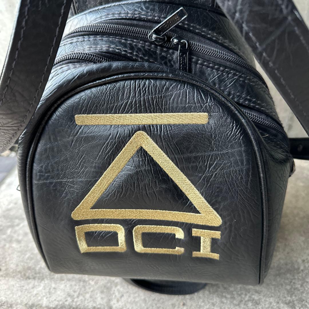 Titleist キャディバッグ ブラック/ホワイト革