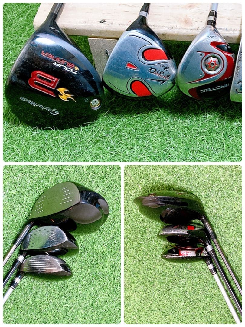 M1.テーラーメイド　初心者オススメ　ゴルフクラブ　メンズセット　右利き　13本