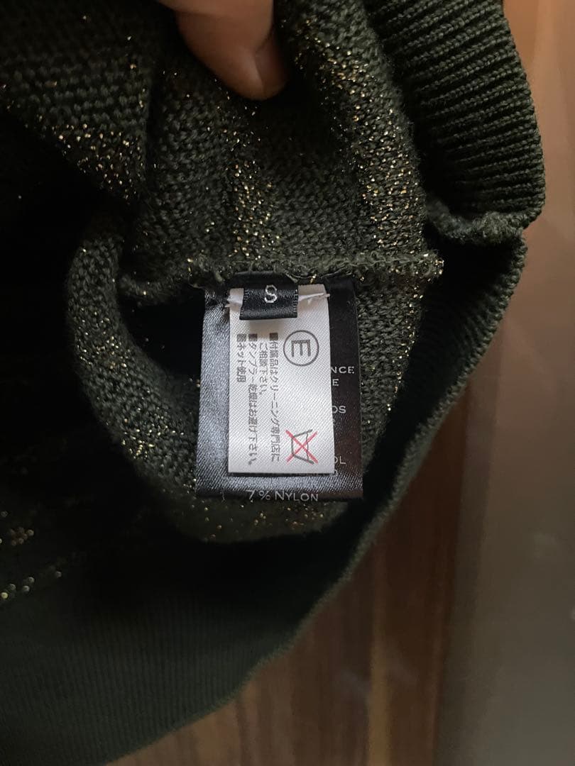 BALMAIN カーキ ニットセーター