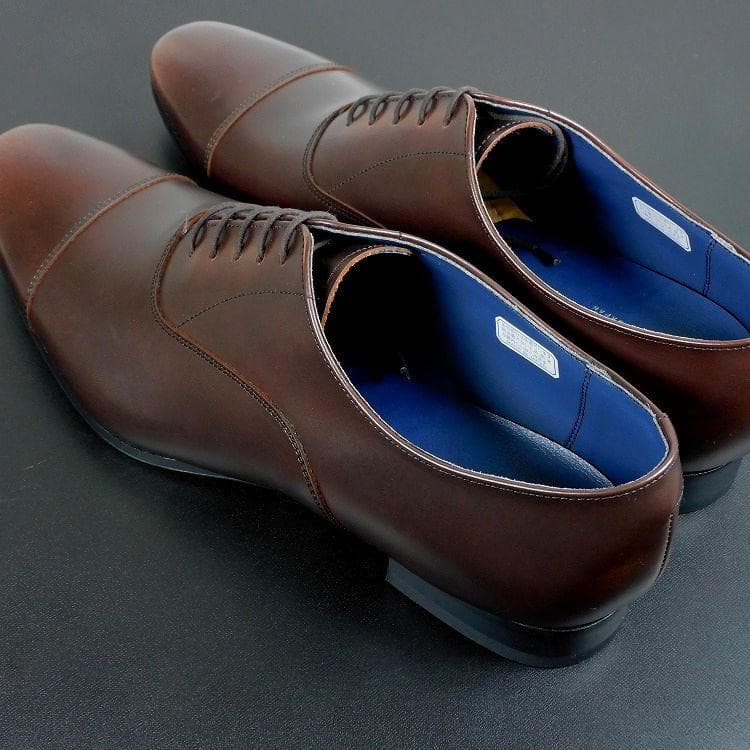 ポン太　新品 REGAL リーガル 27cm 茶 内羽根 ストレートチップ