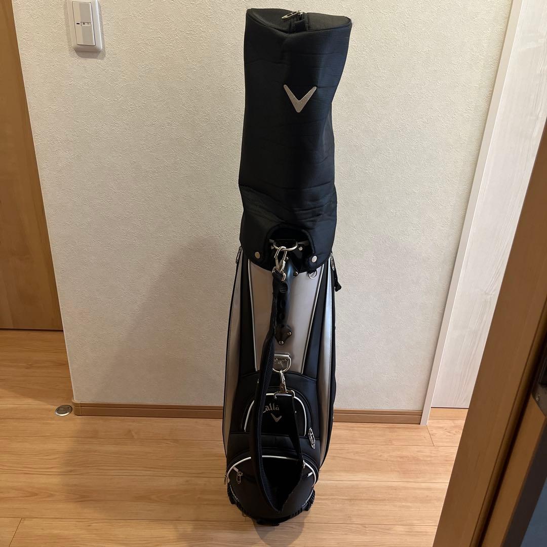 Callaway キャディバッグ 黒/白 フード付き