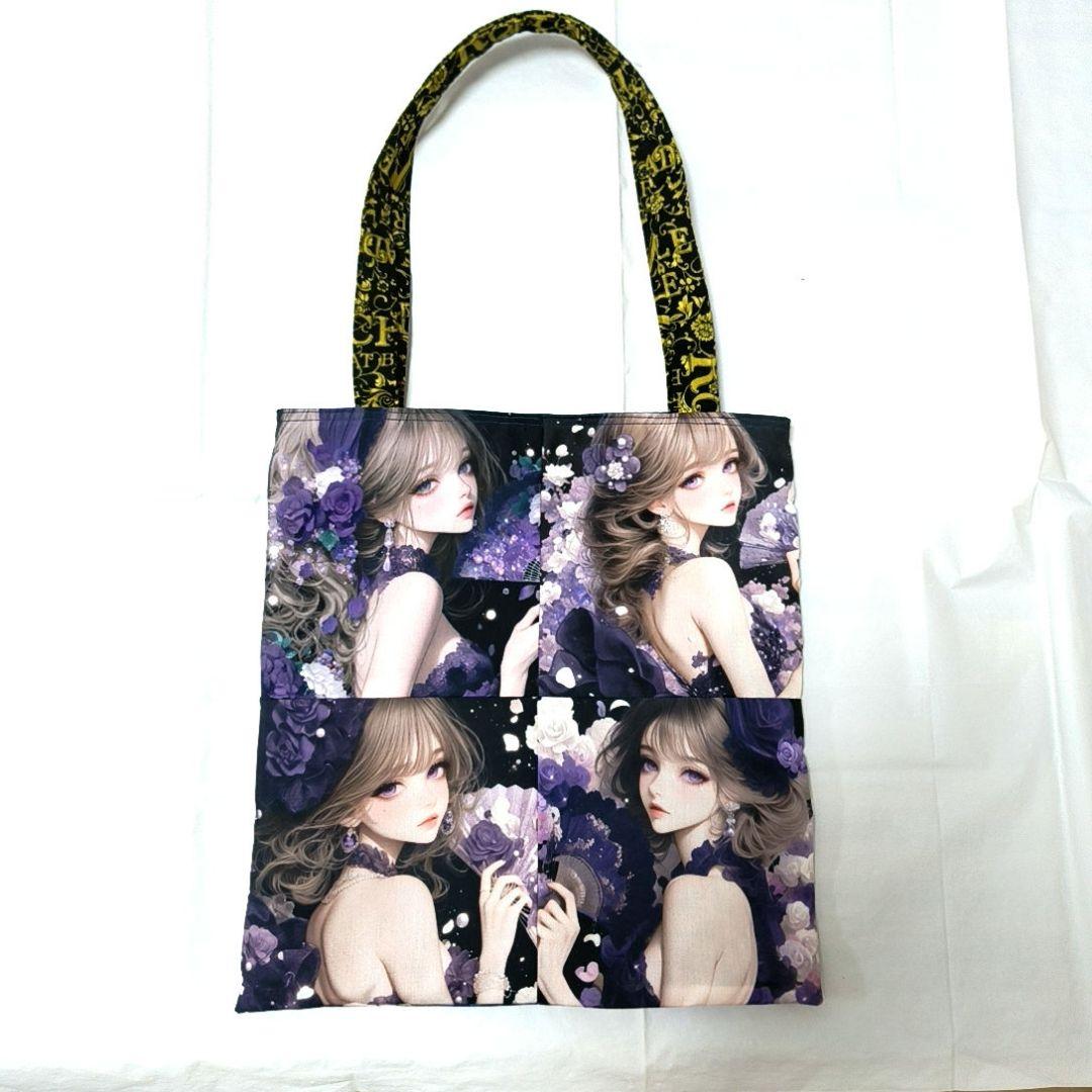 りんりん様】ハンドメイドオーダー★女の子★大容量フラットトートバッグ　4点