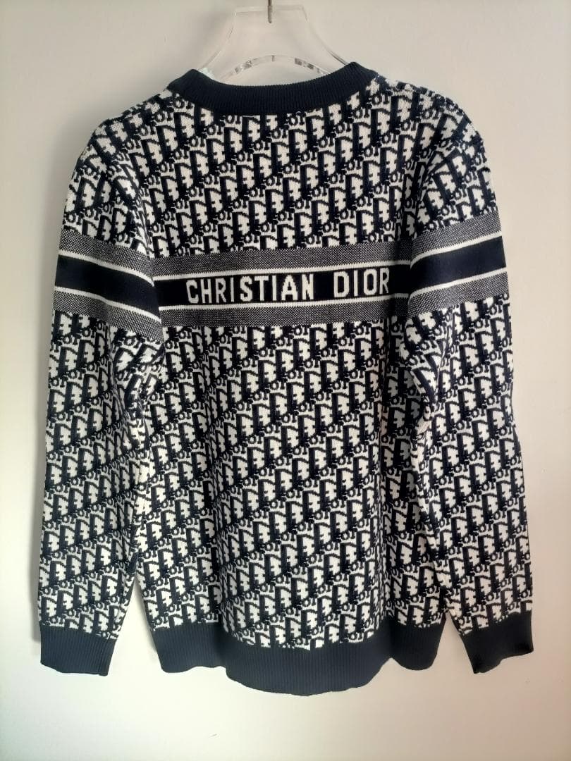 ネイビー✭ディオール 長袖ニット Christian Dior セーター　L