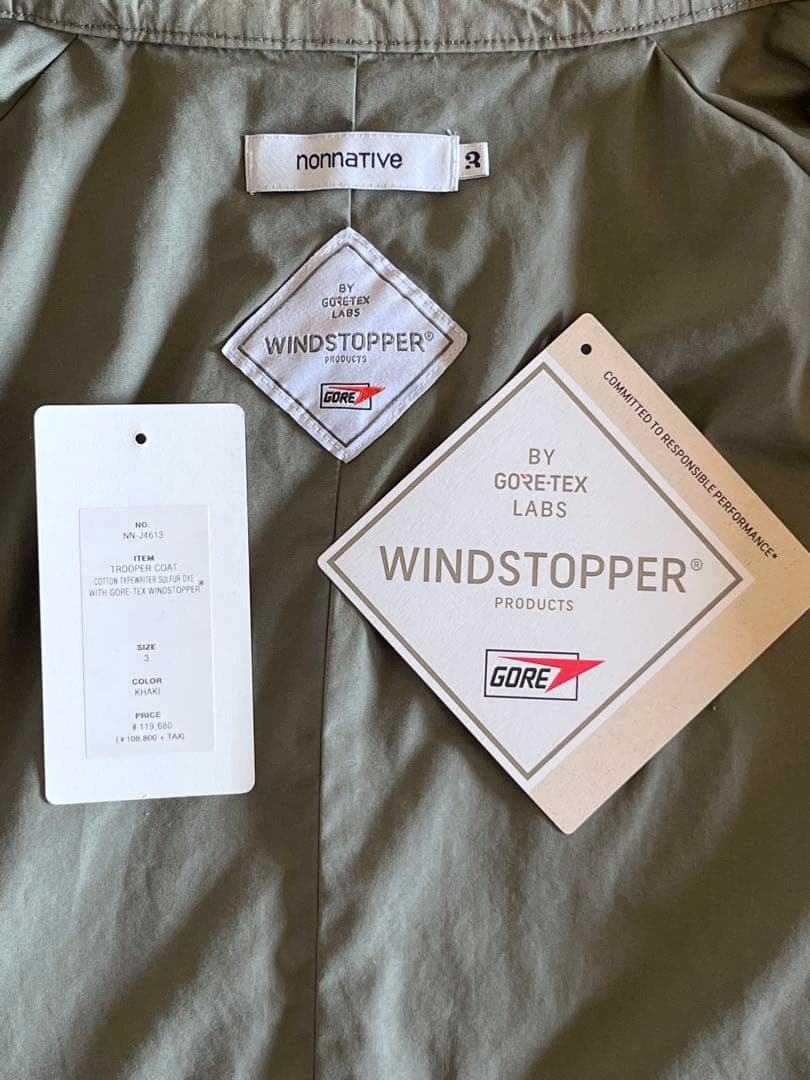 ジャケット・アウター nonnative TROOPER COAT COTTON TYPEWRITER