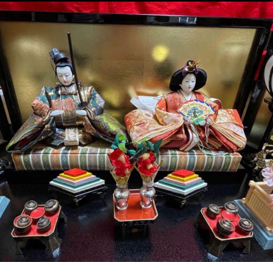 【SALE】伝統的な雛人形セット　雛人形　親王飾り　お雛様　秀月　ひな祭り
