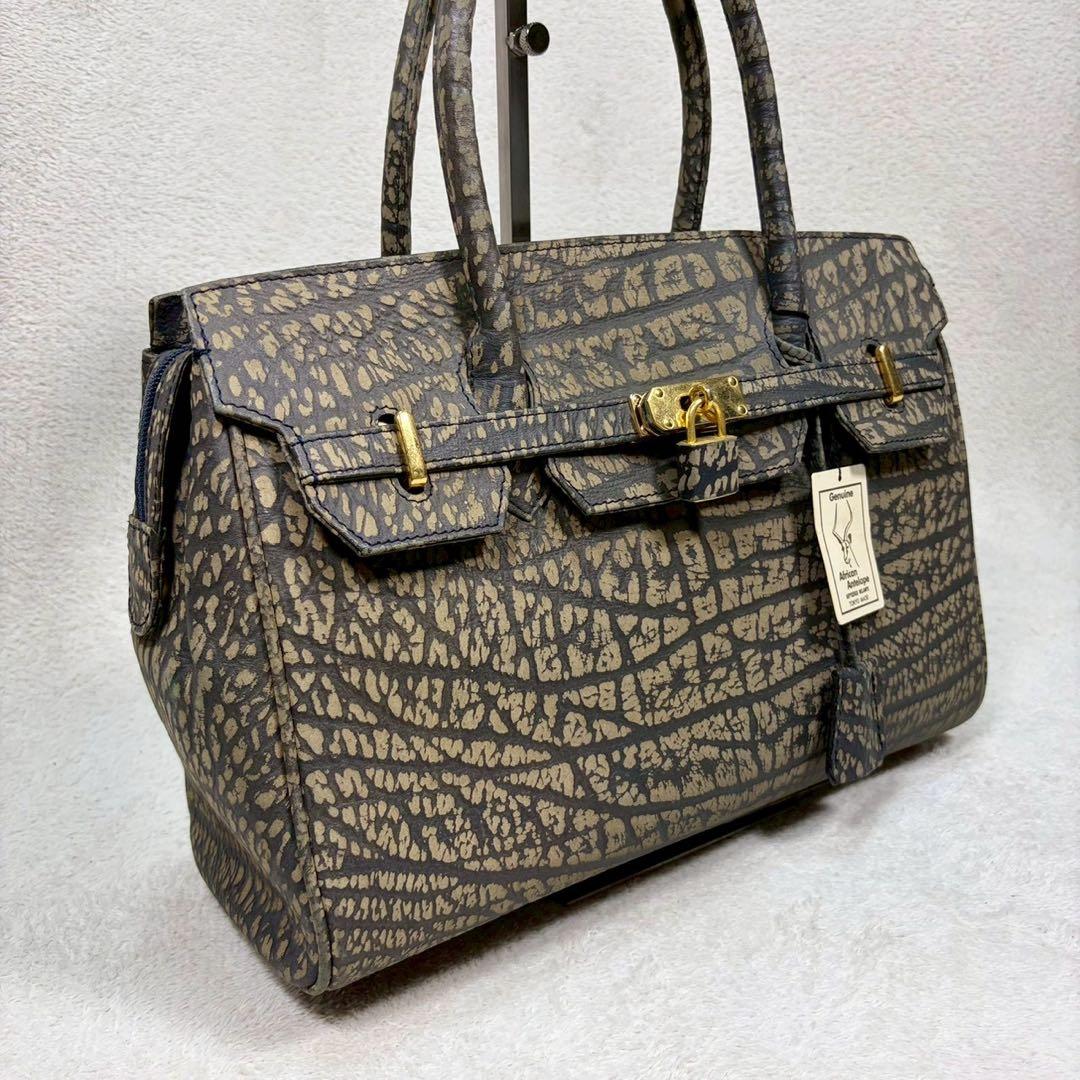 【極美品✨】アフリカンアンテロープ　ハンド　エキゾチックレザー　JRA カデナ