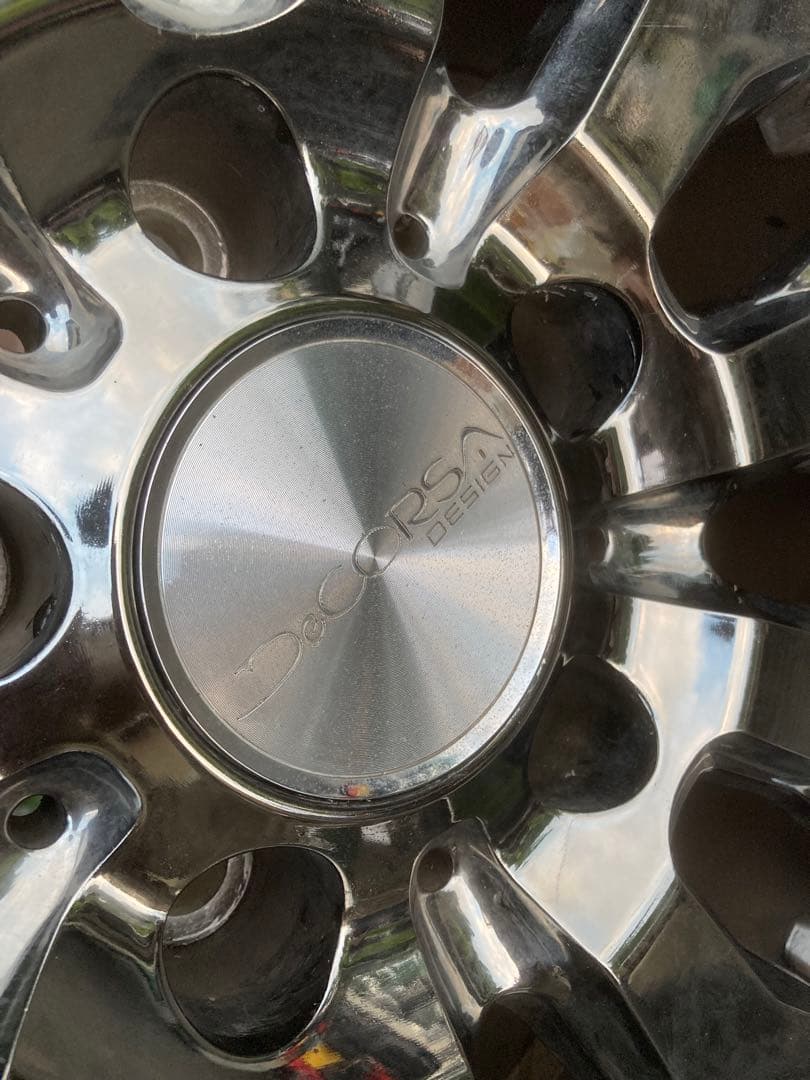 タイヤバリ溝！美品！フルメッキ！DECORSA 22インチアルミ　ランクル等