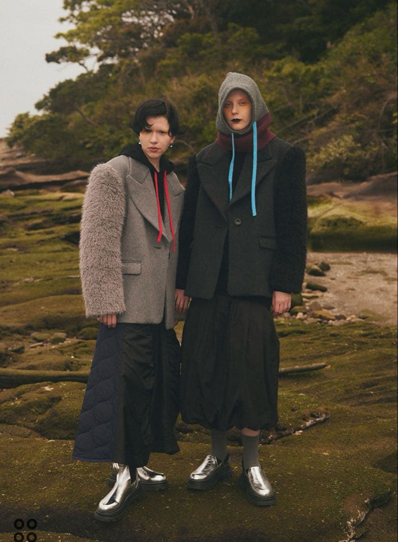 ommo 新品未使用　SLEEVE FUR BIG SHOULDER CT