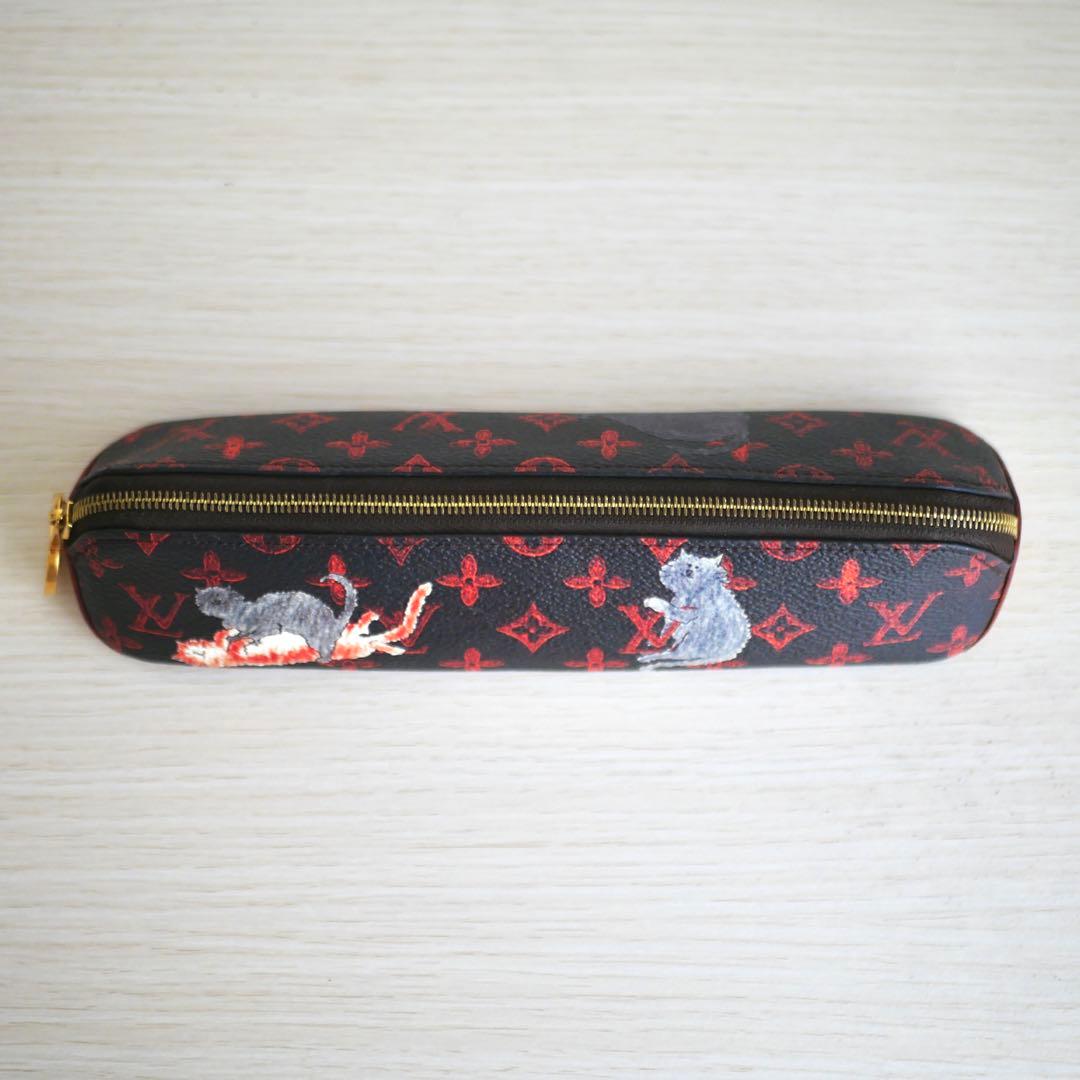ルイヴィトン LOUIS VUITTON キャットグラム ペンケース