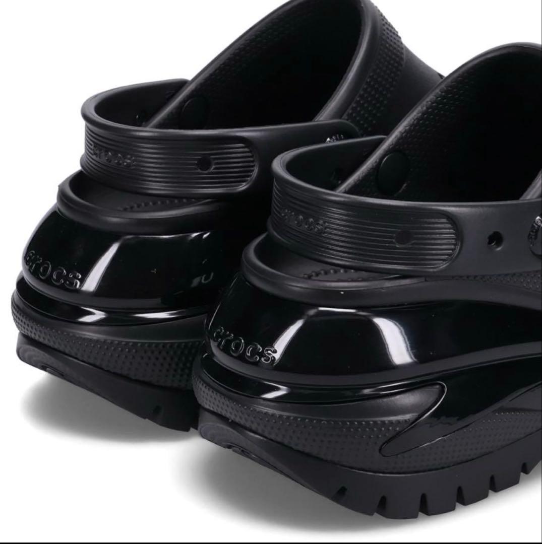 crocs メガ クラッシュ ブラック 22cm 厚底サンダル 新品 未使用
