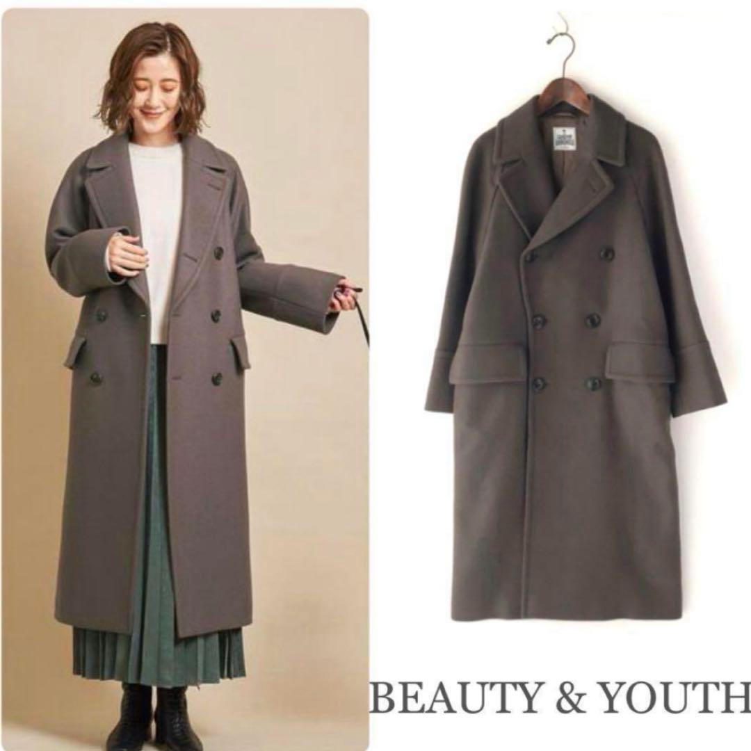 BEAUTY&YOUTH HAMILTON WOOL MIX ロングPコート