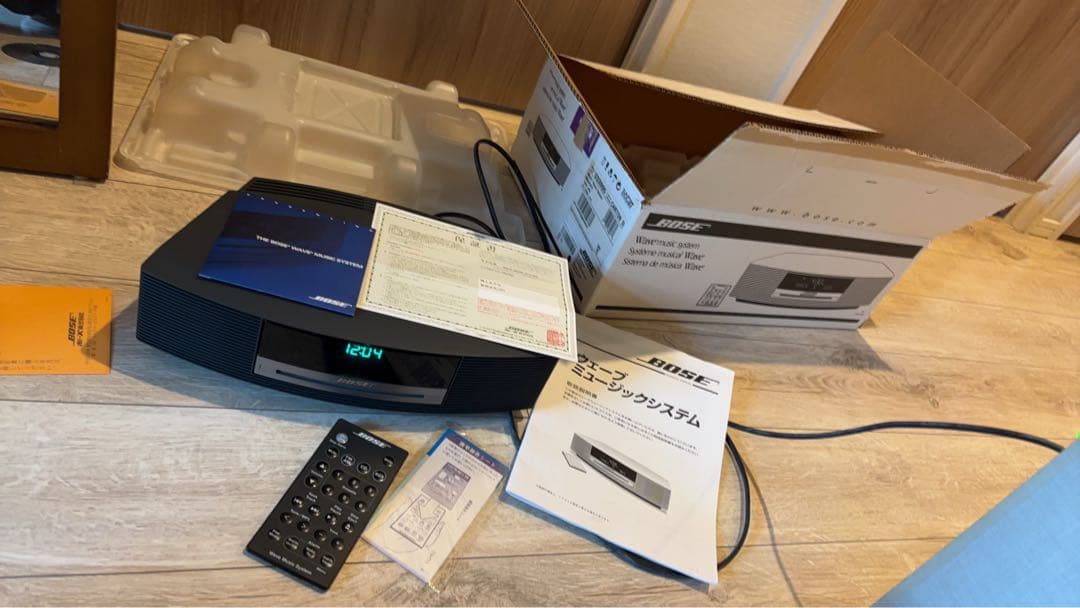 BOSE Wave music system BLACK ガラス台座付 ジャンク