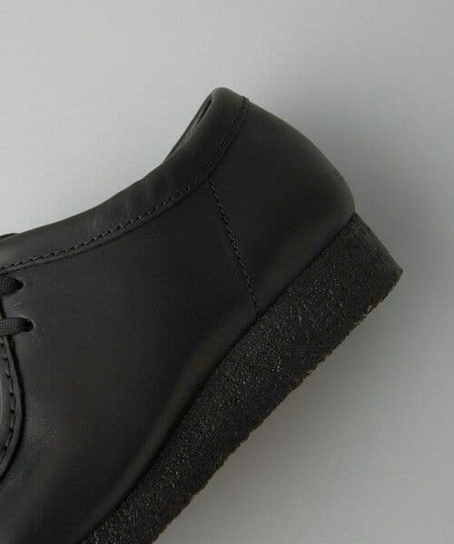 靴 Clarks Wallabee Black Leather