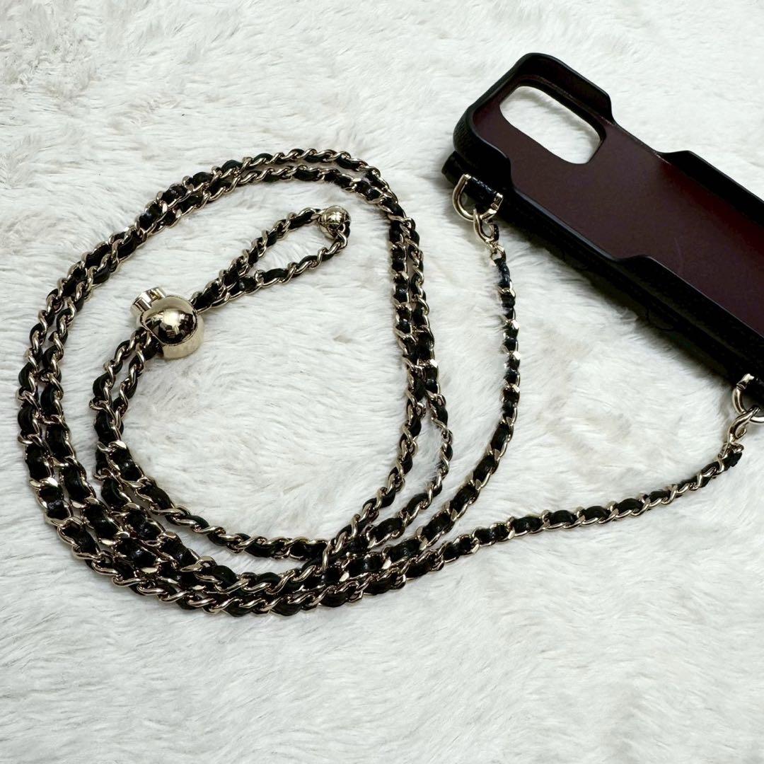 美品✨ シャネル iPhone 14Pro チェーンショルダー スマホケース