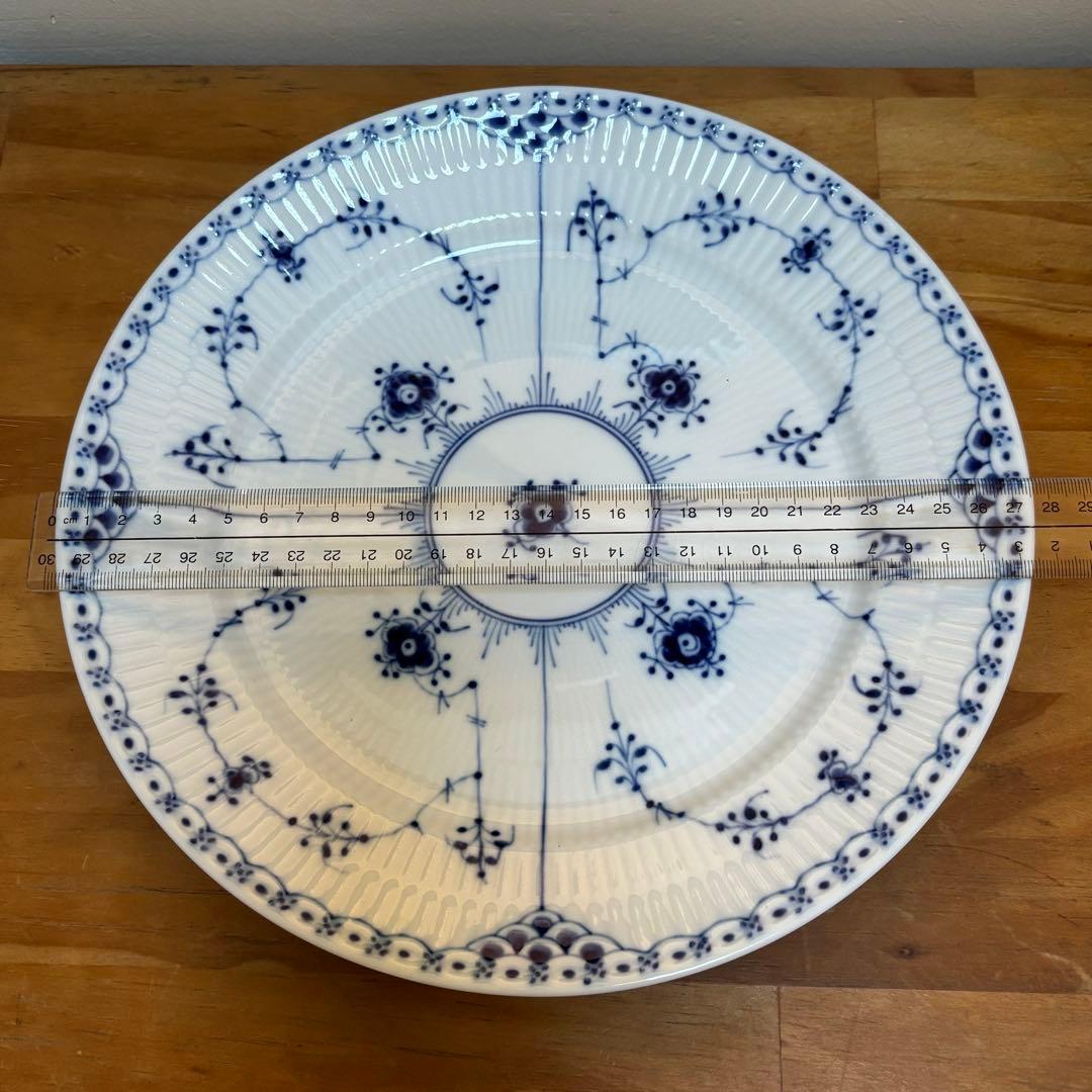 ロイヤル コペンハーゲン ブルーフルーテッド　ハーフレース 27センチ