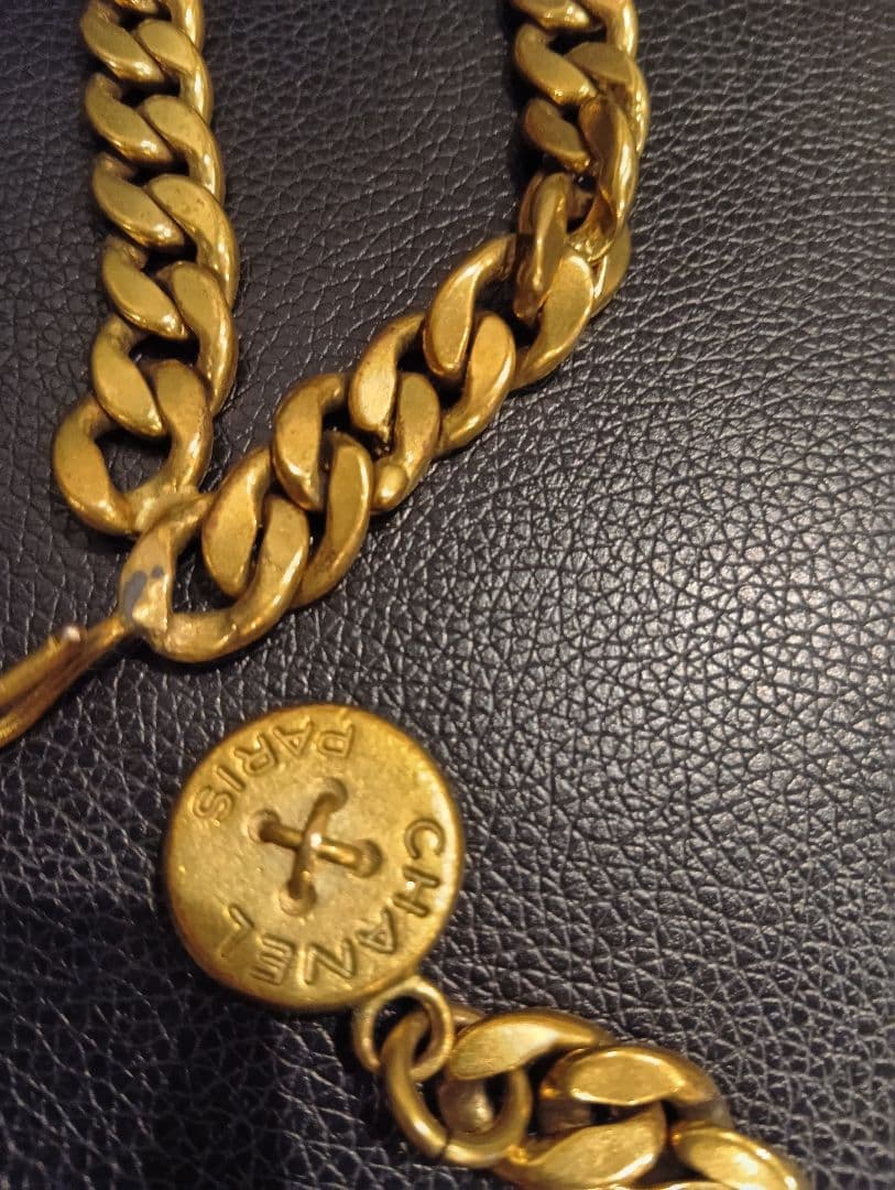 CHANEL チェーンベルト 金色