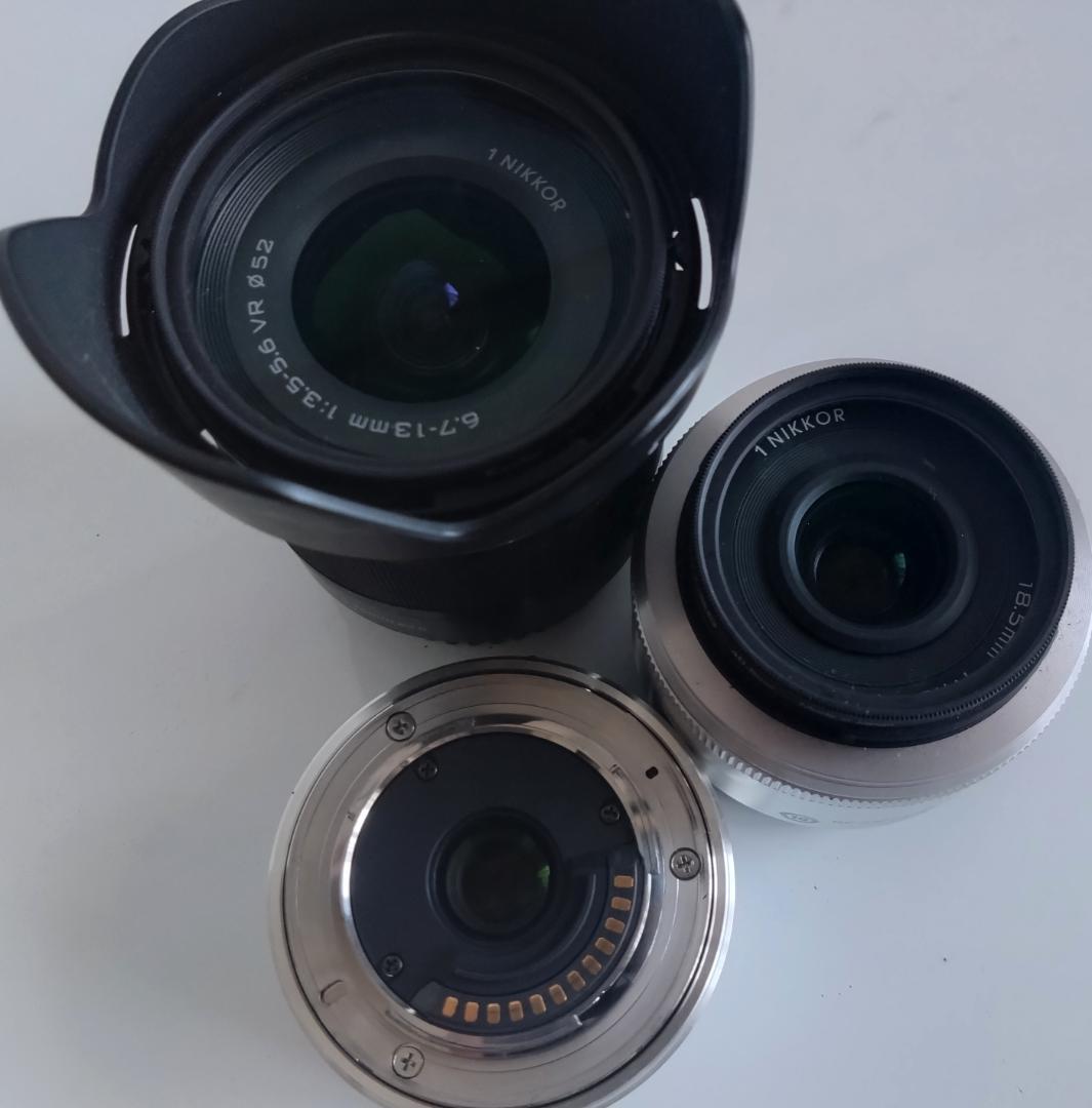 Nikon1 J5 ダブルレンズキット+広角レンズ レンズ3本セット