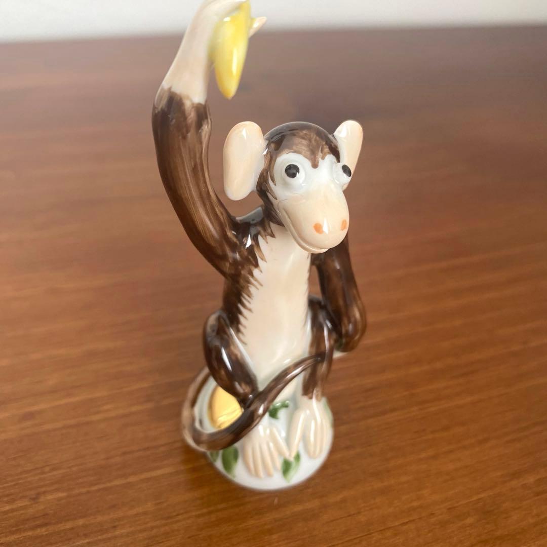 〈欠けあり〉Meissen マイセン 干支シリーズ 申 さる フィギュリン