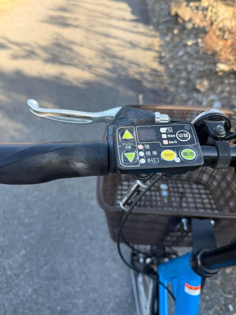 電動アシスト自転車 ブラック バスケット付き