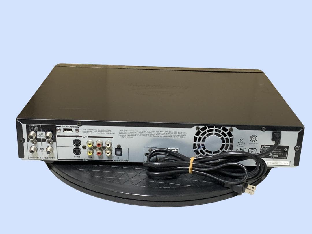 M9440 東芝 HDD&ブルーレイディスクレコーダー DBR-Z160