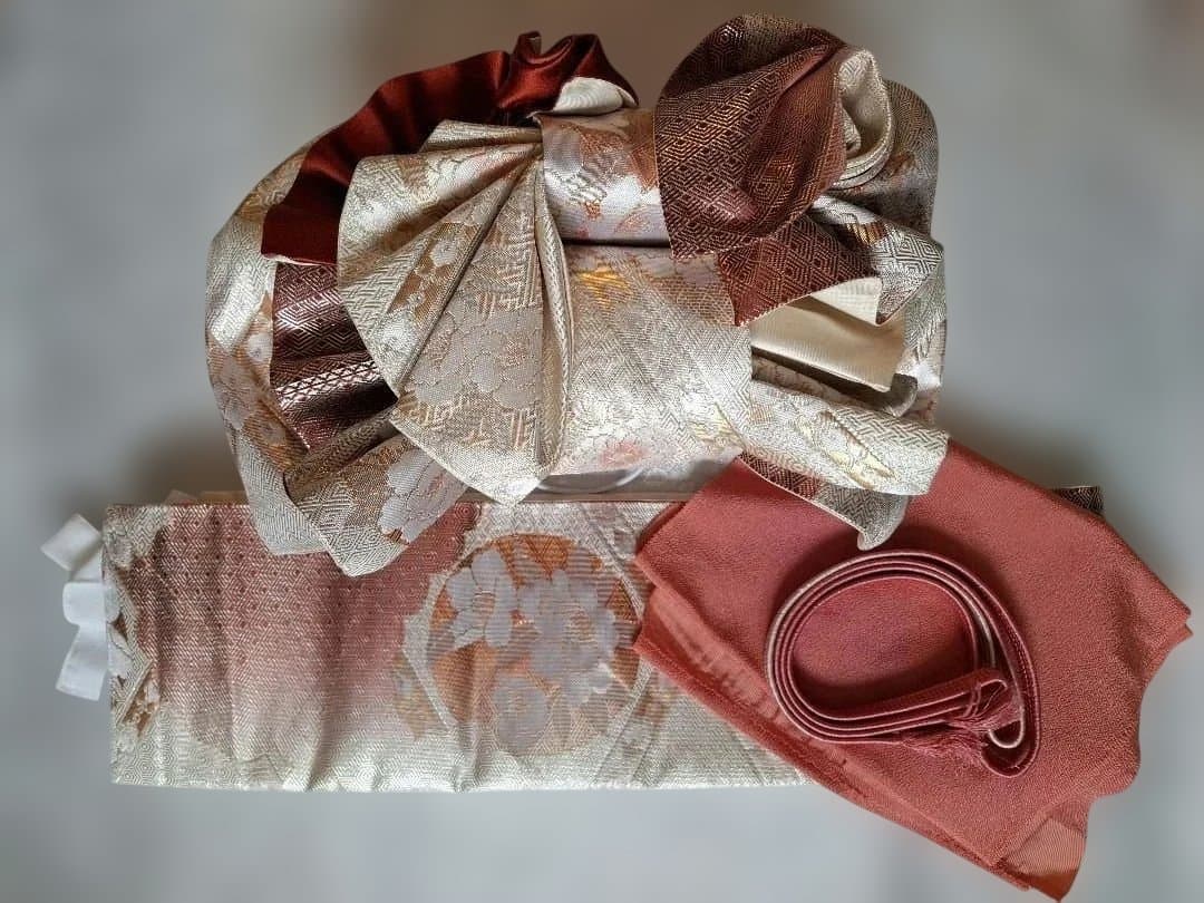 ご成約【K702】七五三 七歳～　 時短！ 二部式作り帯　単品