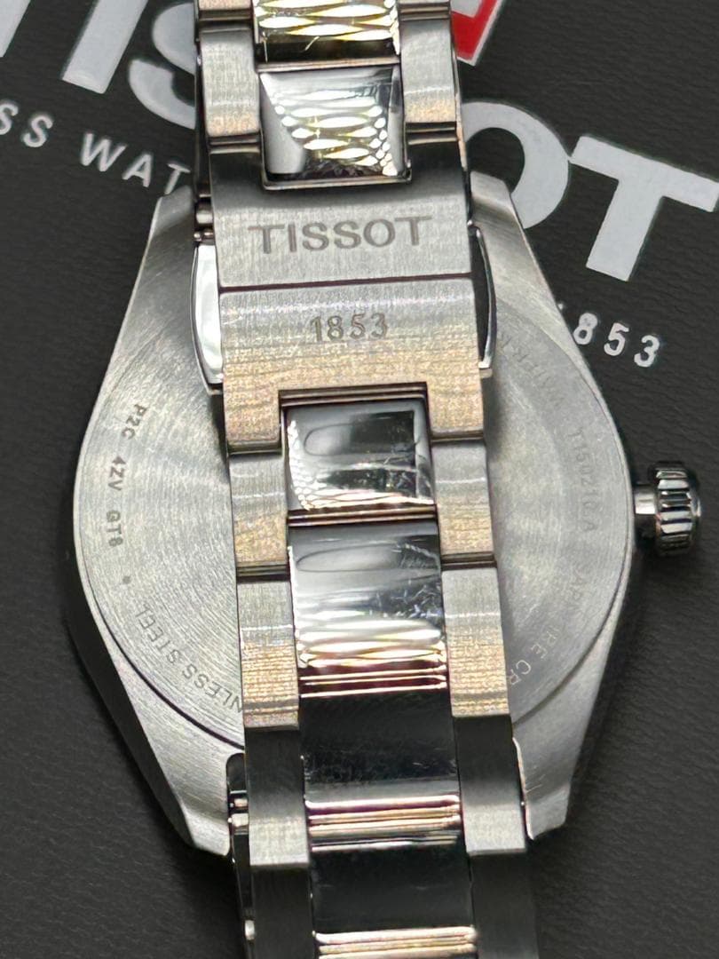 【極美品】TISSOT PR100 34mm ブルー文字盤 ボーイズ/レディース