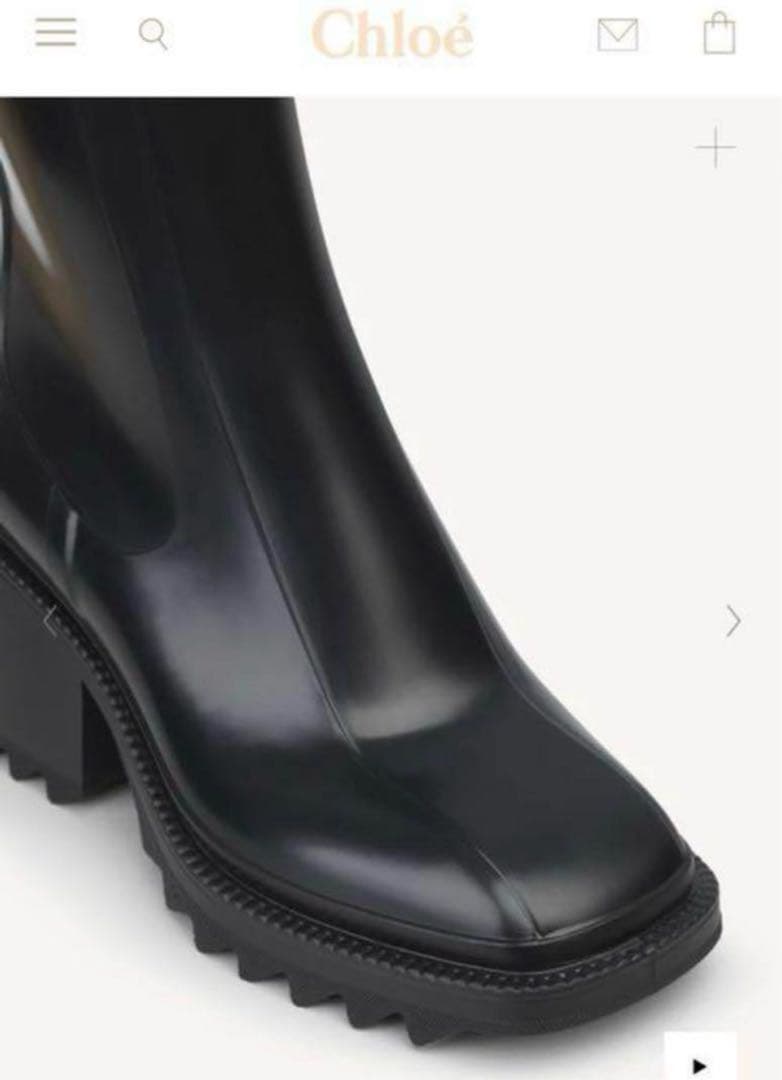 Chloé ブラック betty レインブーツ