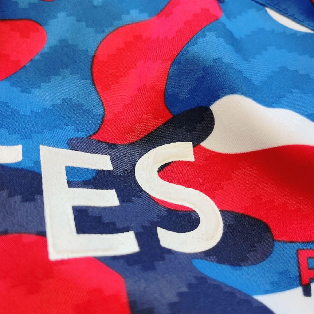 極美品　パーリーゲイツ　蓄熱　スニード　迷彩　カモフラージュ　XL　サイズ６　青