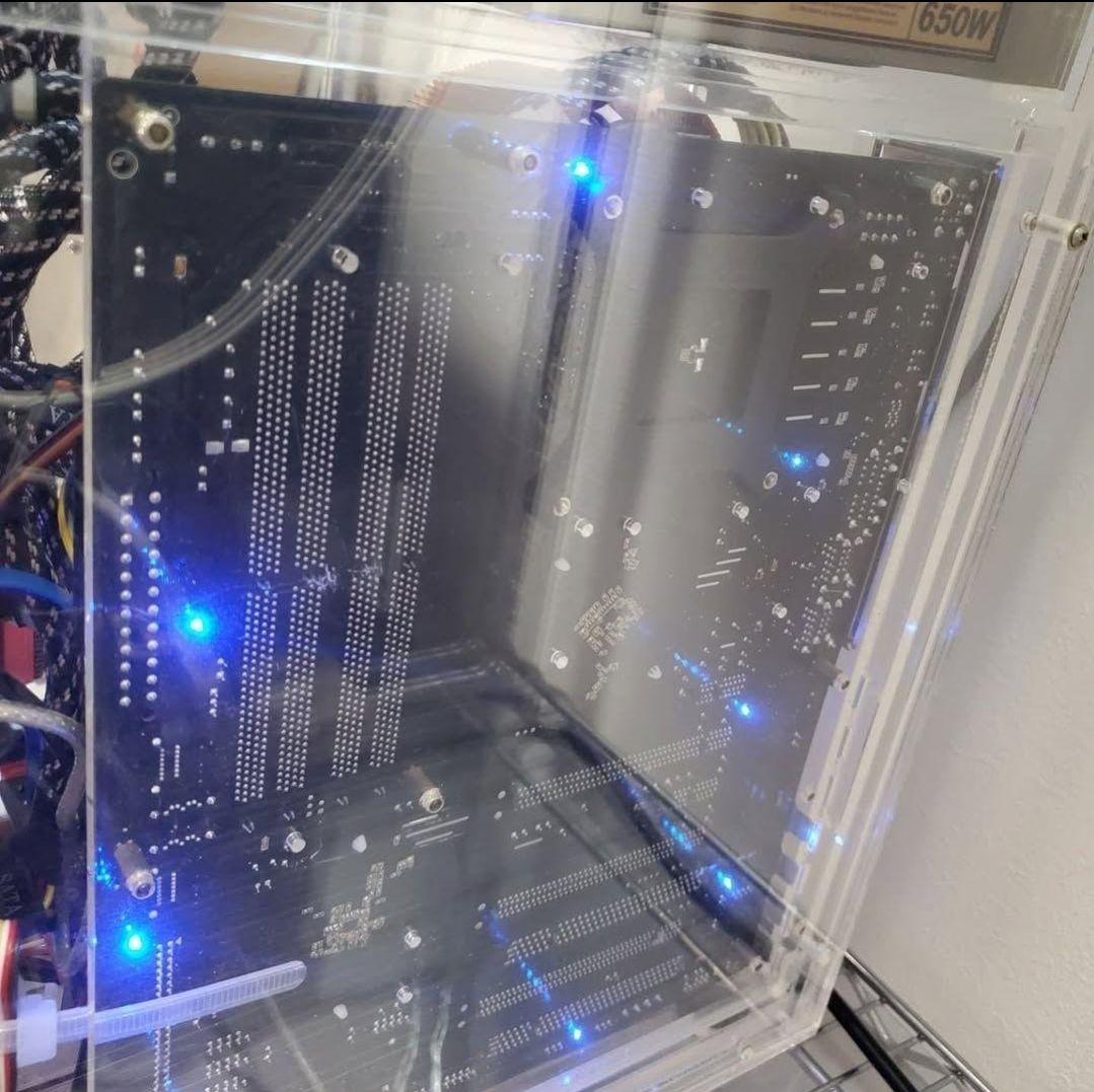 IN9 32X-MAX abit製 背面が青く光る　LGA775 ※ジャンク品