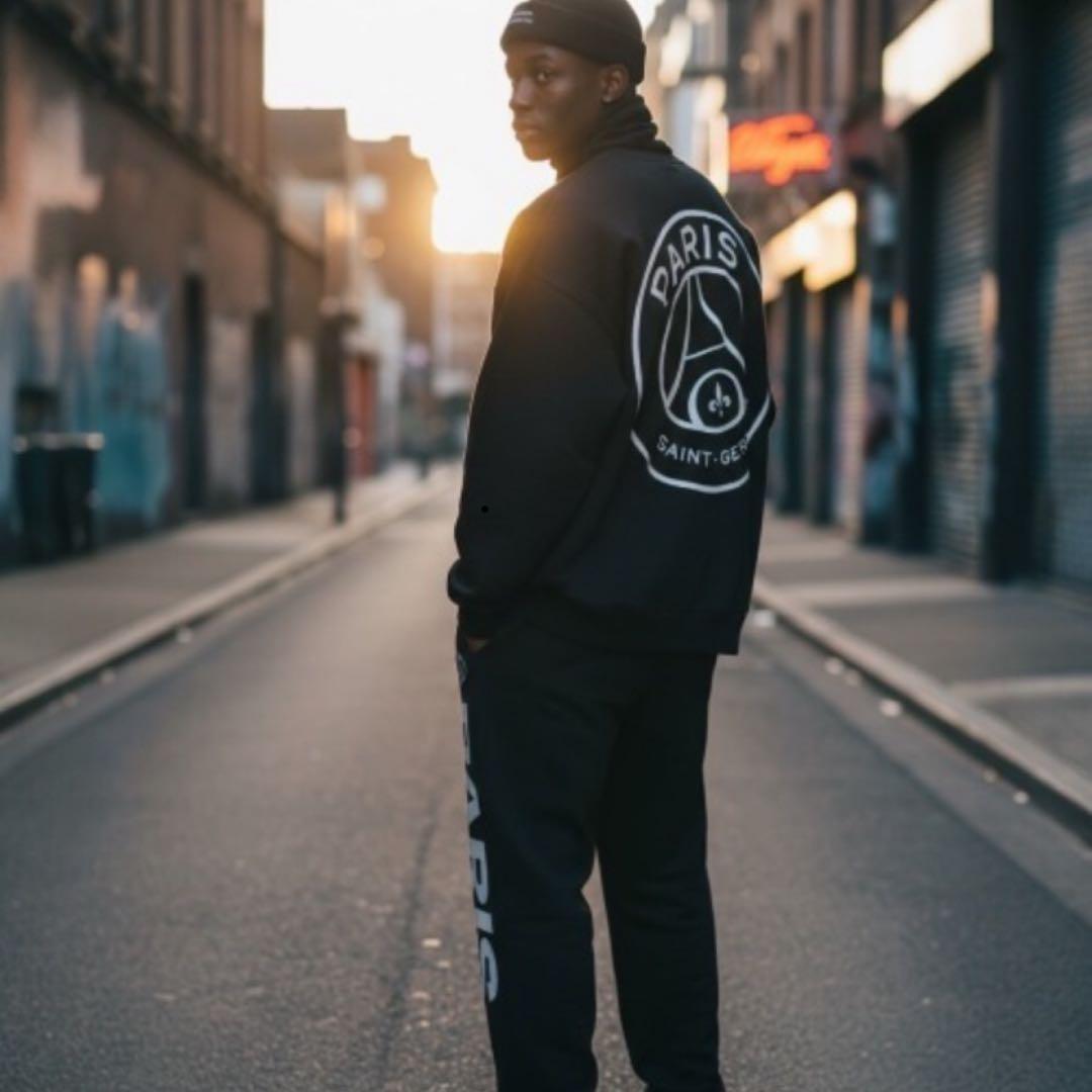 【新品】 パリサンジェルマン スウェットセットアップ (ブラック) おまけ付き