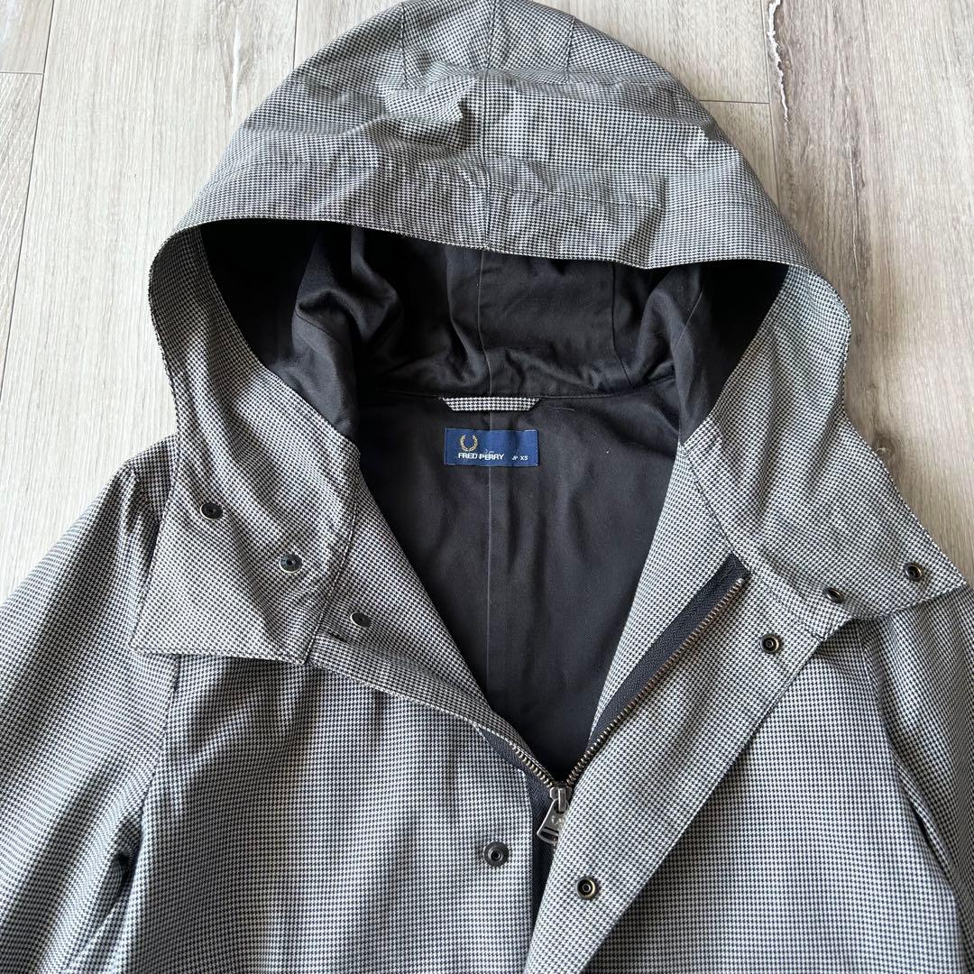 フレッドペリー モッズコート フィッシュテールパーカー XS 千鳥格子