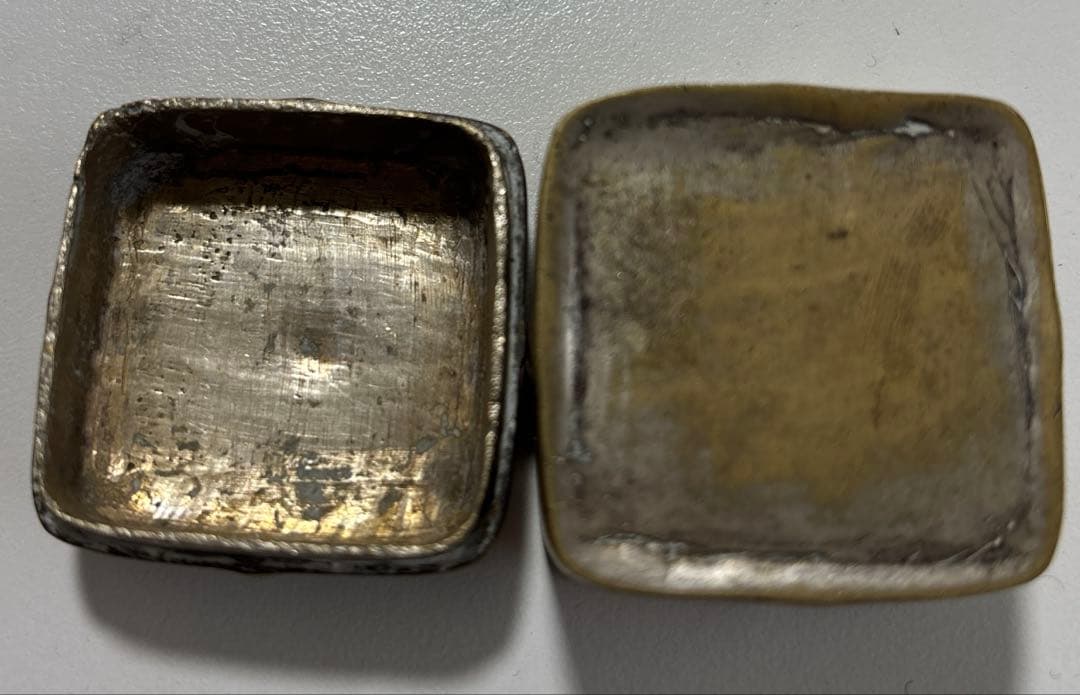 ヴィンテージ　アンティーク　フランス　ジュエリーボックス　ボックス　真鍮