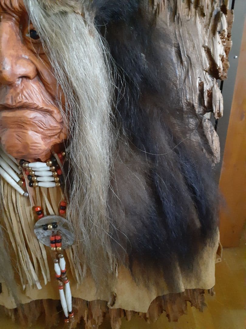 ヴィンテージ特大インディアン壁掛け
