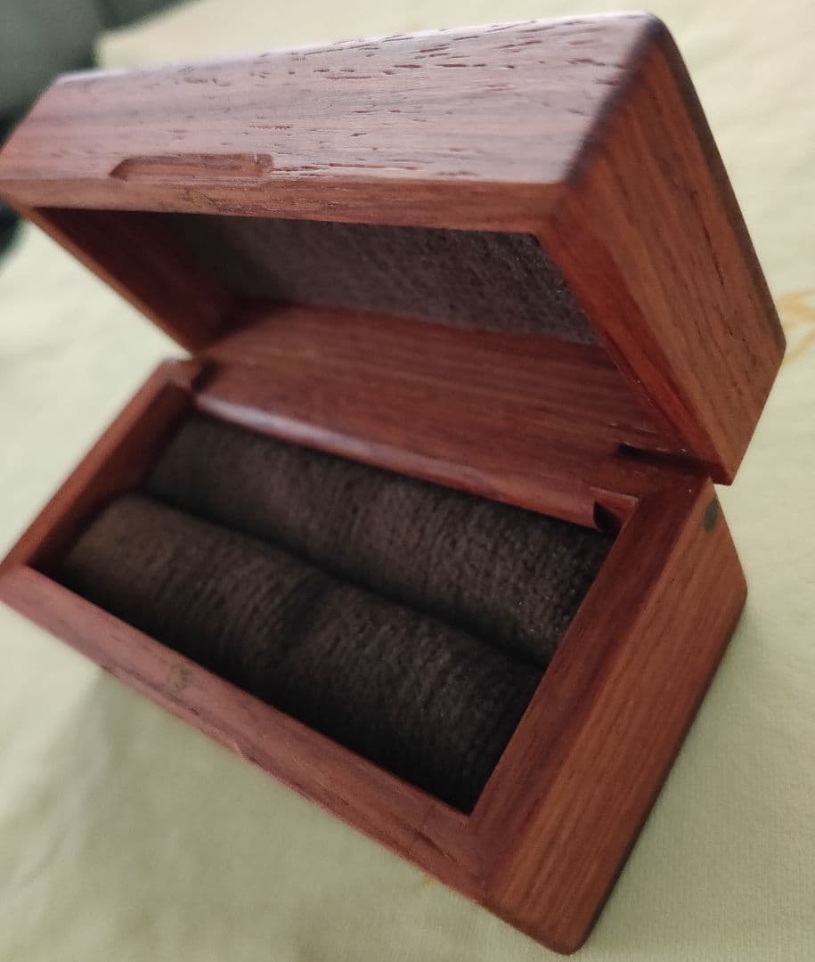 木製リングケース 指輪入ツイン　丹野製作所