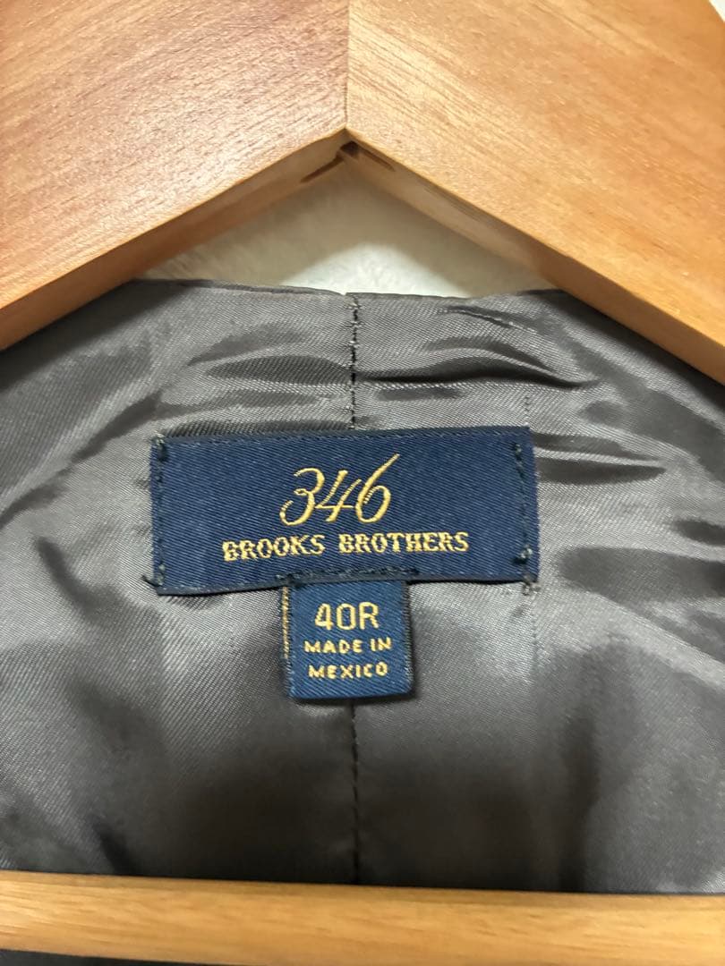 Brooks Brothers 346 ヘリンボーンウール ジレ ベスト 40R