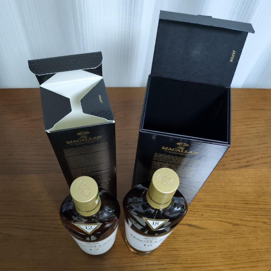 マッカラン18年&12年 シェリーオークカスク 【2本セット】