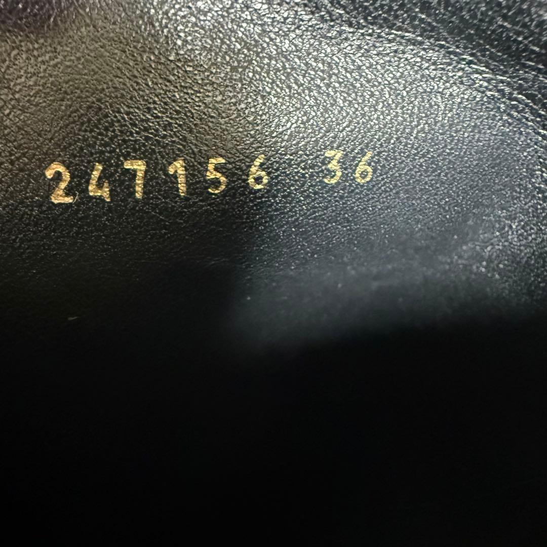 レア✨️ GUCCI ブラック スエード ロングブーツ ウェッジヒール 箱付き