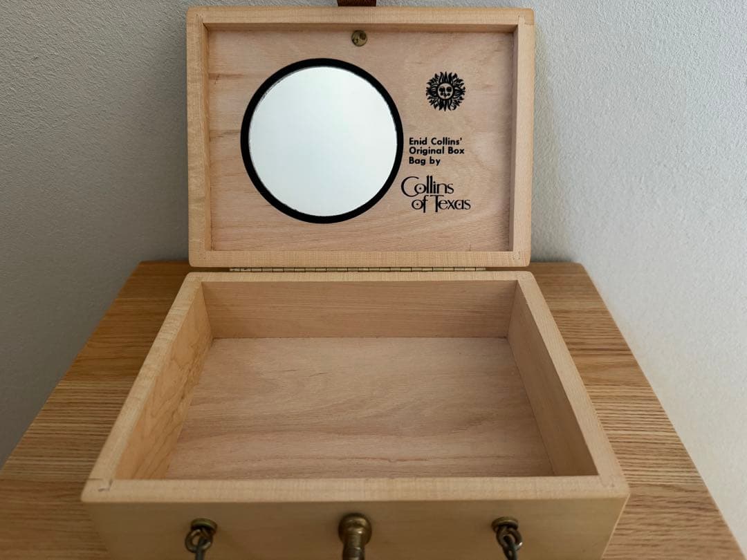 エニッドコリンズ 木製 ハンドバッグ Enid Collins