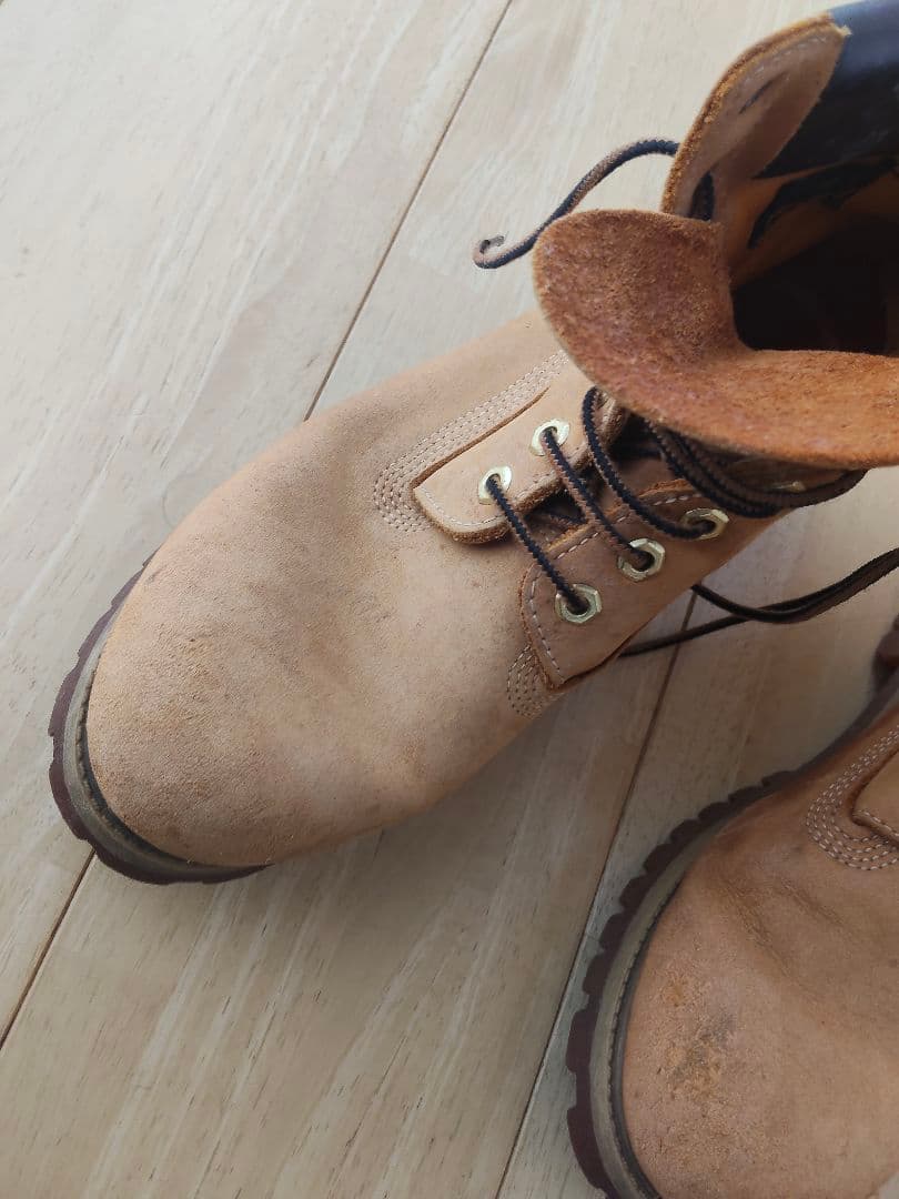 Timberland ベージュ ハイカットブーツ