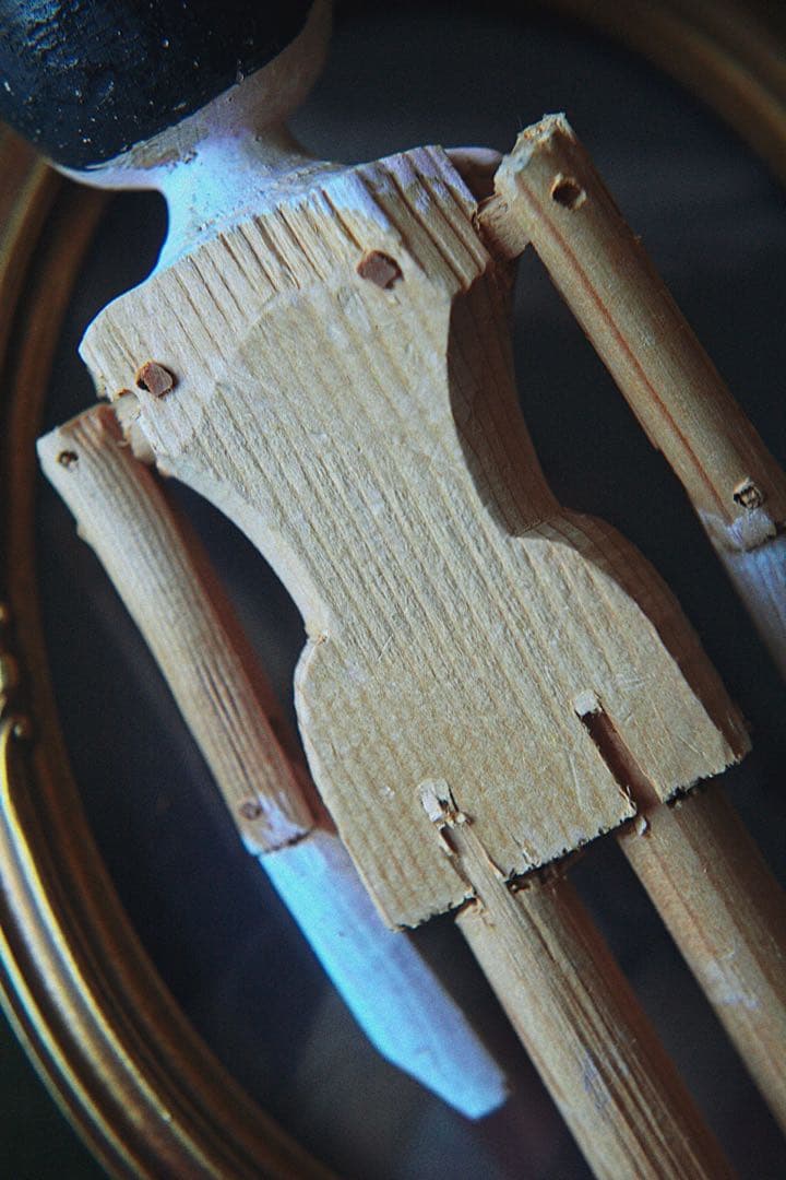 アンティーク ペグドール 木製人形 ウッデンドール コケシ