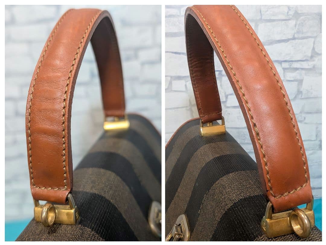 ✨lyn✨♥美品♥フェンディ ハンドバッグ ペカン柄 2way FENDI