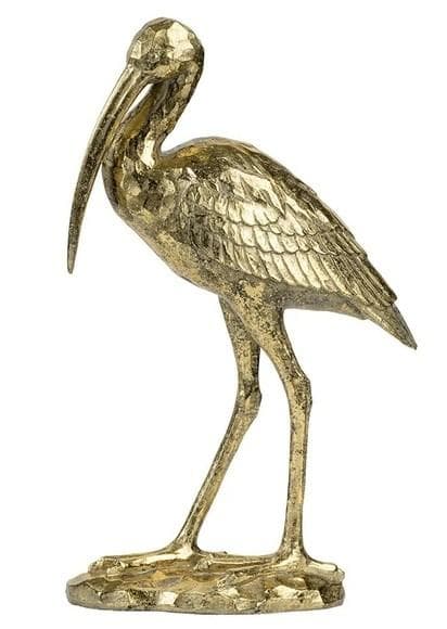 鶴 鳥 置物 クレイン オブジェ クラシック ゴールド 85660CR