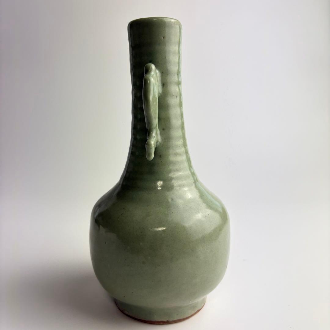 中国 青磁 花瓶 壷 美術品 陶磁器