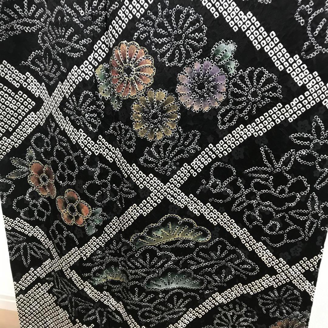 ZF-1082 訪問着 総絞り 金彩 金箔 逸品 高級 上質 正絹 袷 広衿