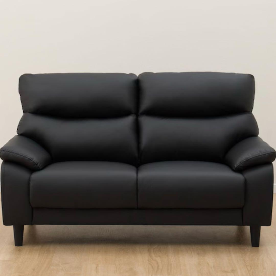 ニトリ合成皮革 2人掛けソファー