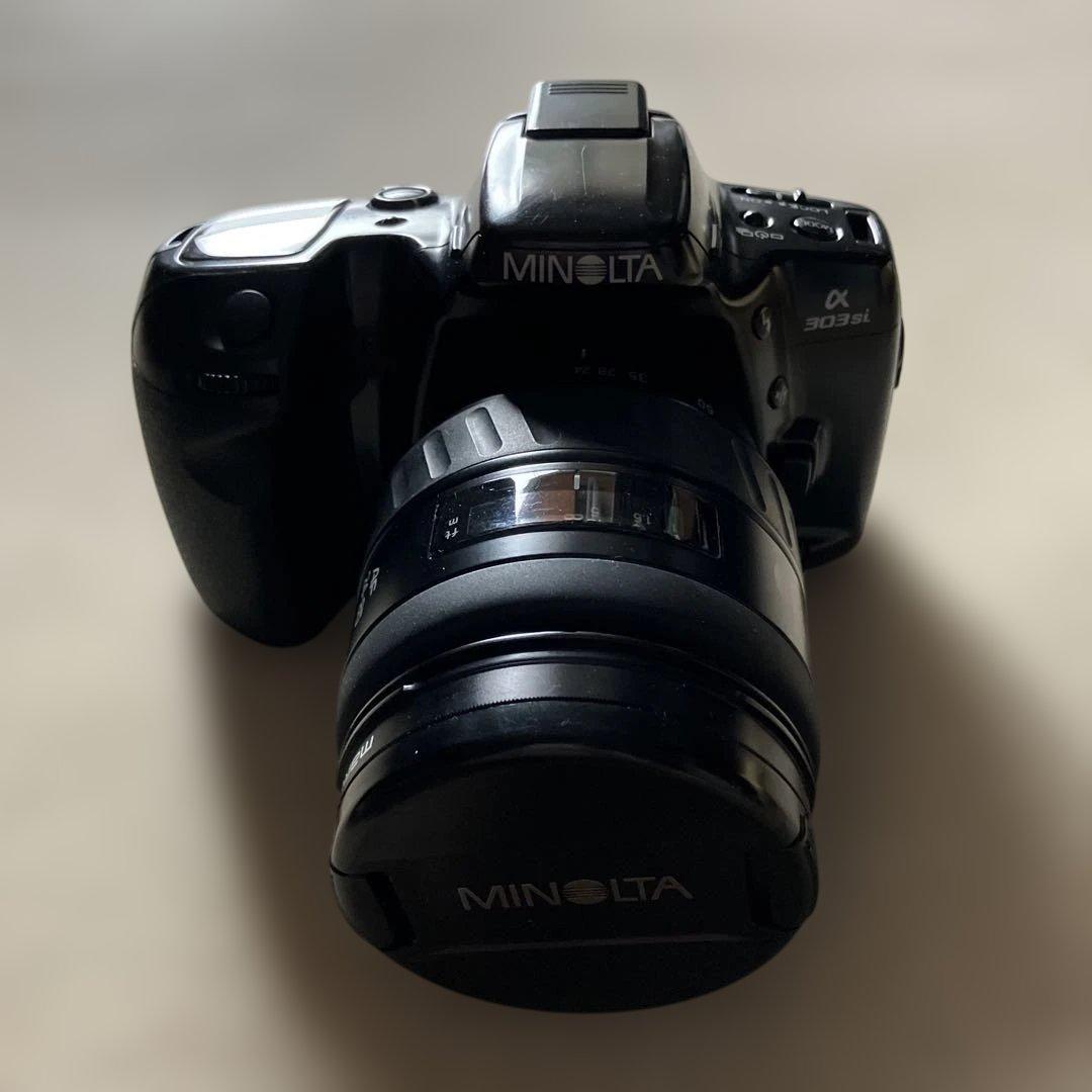 MINOLTAフィルムカメラα303si現状品、used品かなり古いカメラ