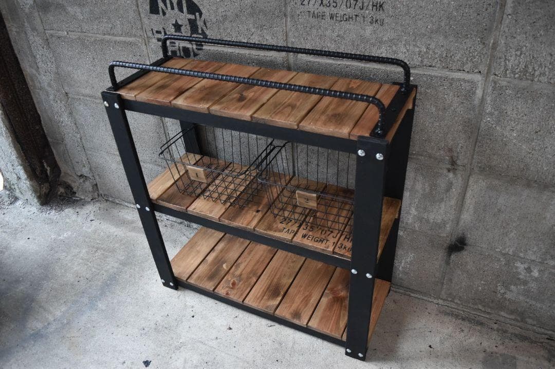 【かごつき】 男前インテリア　アイアンバーラック　植物　インダストリアル　602