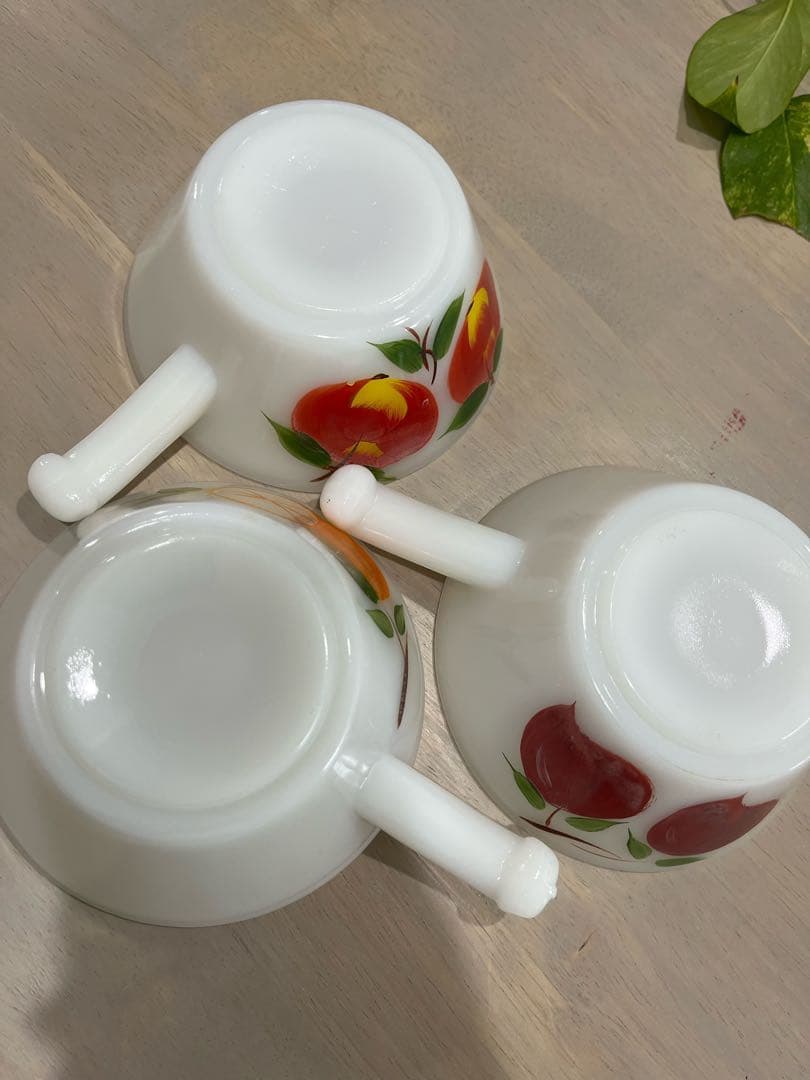 ファイヤーキング　ゲイファド　シリーズ　スープボウル　オレンジ　プルーン　リンゴ