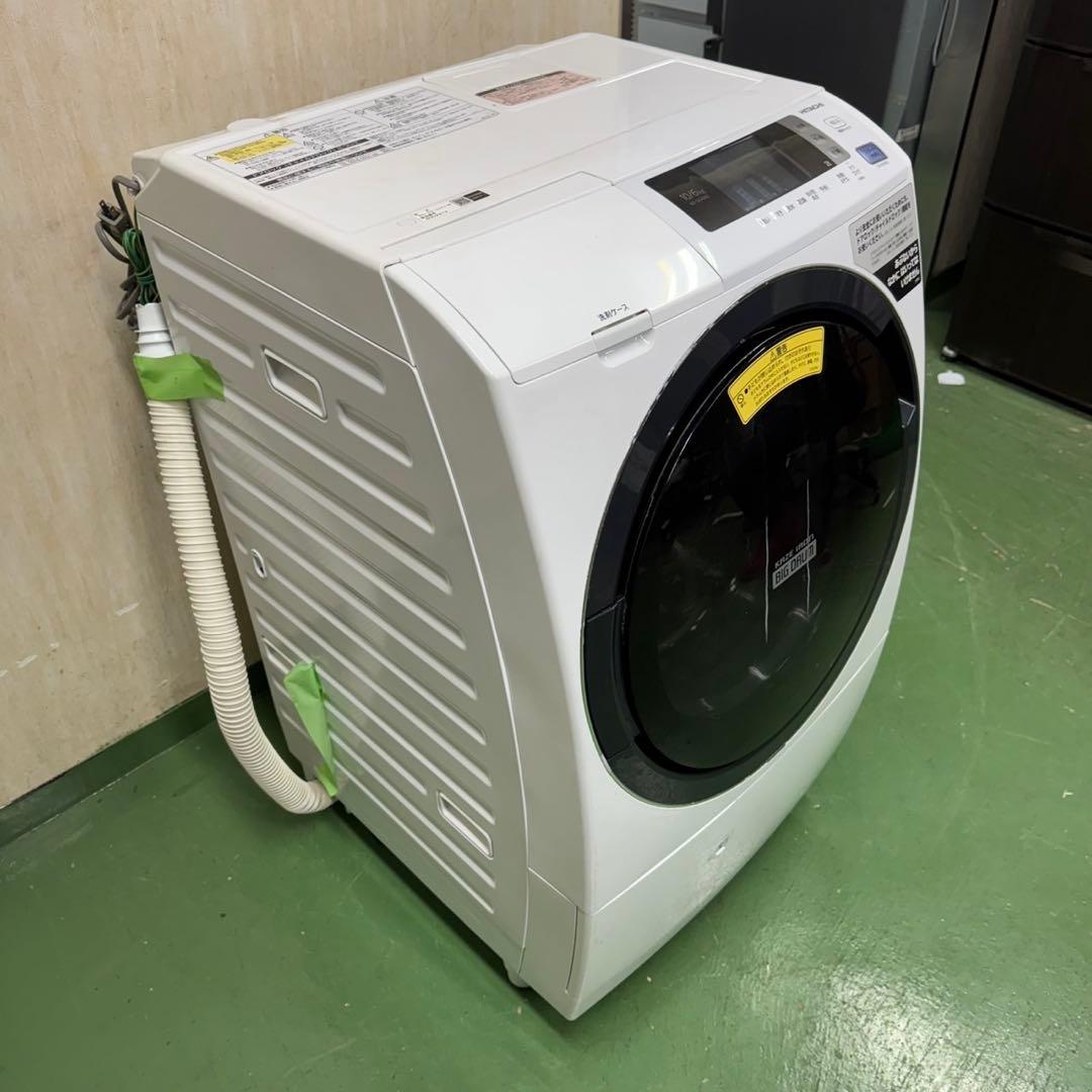 112 送料設置無料　日立　ドラム式洗濯機　10㌔洗濯　6㌔乾燥　冷蔵庫