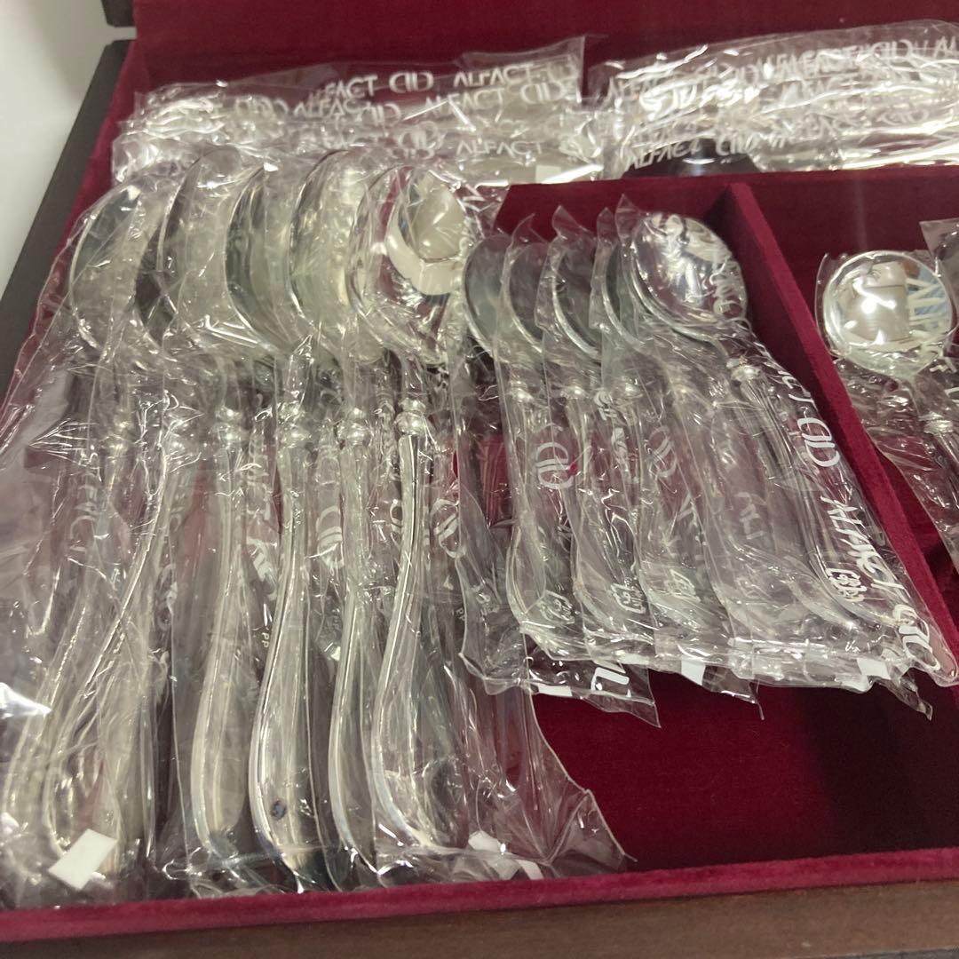 【新品】最高級洋白銀器　ALFACT シャルル　ディナーセット 〈52本〉